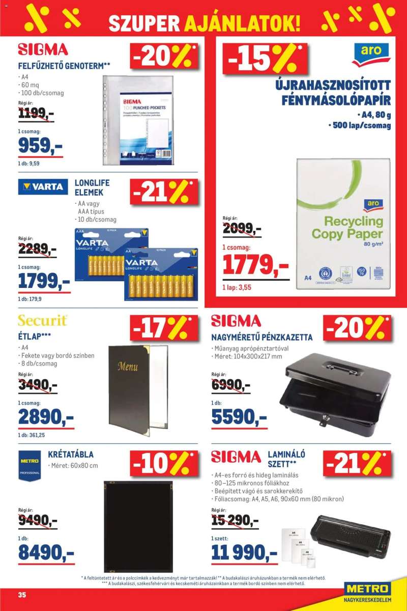 Metro Metro Élelmiszer és Szezonális katalógus 2026/05 35 oldal