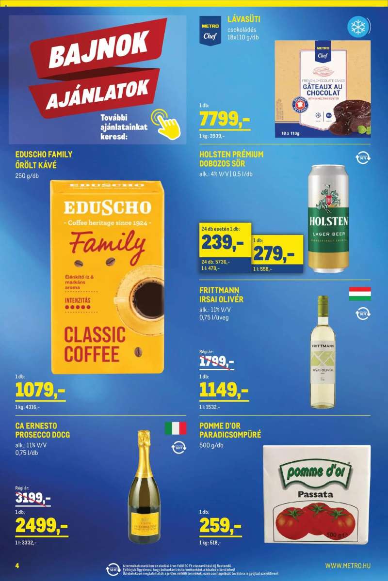 Metro Metro Élelmiszer és Szezonális katalógus 2026/05 4 oldal