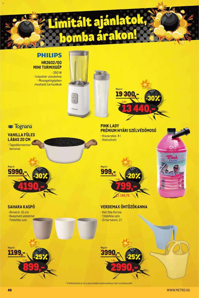 Metro Metro Élelmiszer és Szezonális katalógus 2026/05 40 oldal