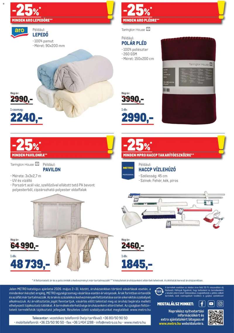 Metro Metro Élelmiszer és Szezonális katalógus 2026/05 41 oldal