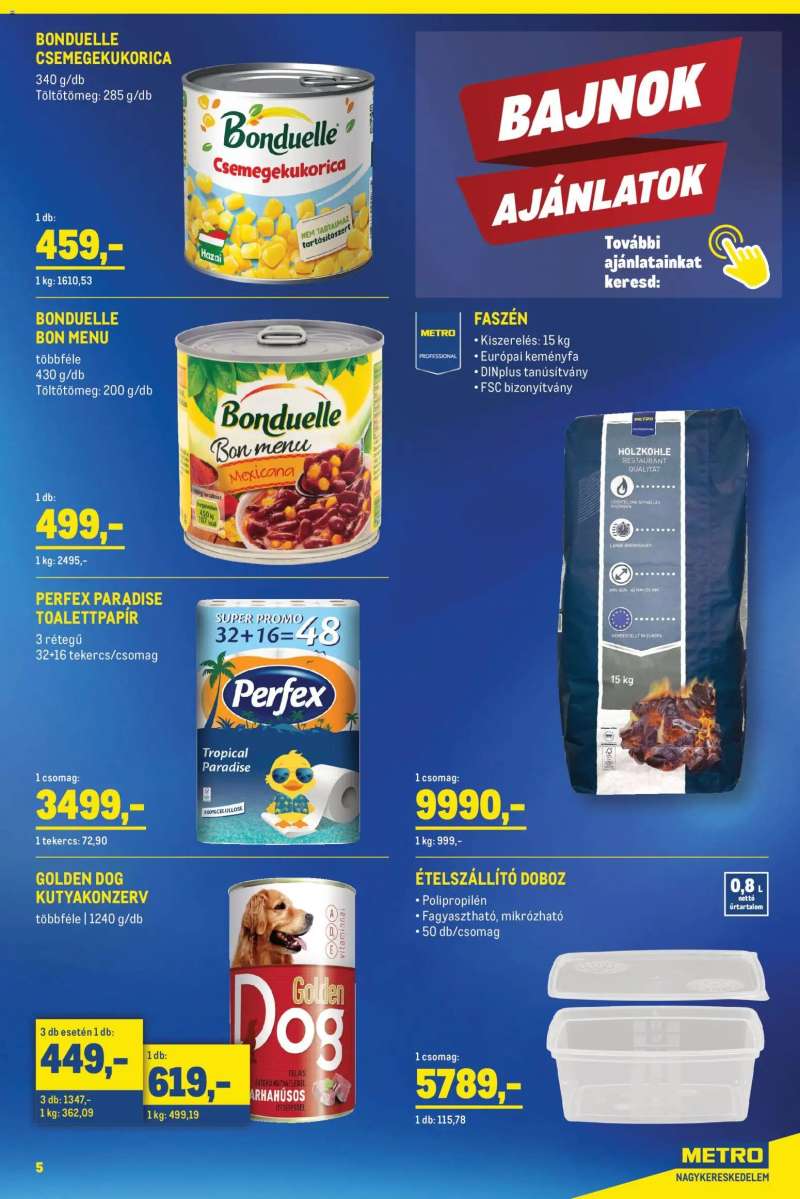 Metro Metro Élelmiszer és Szezonális katalógus 2026/05 5 oldal