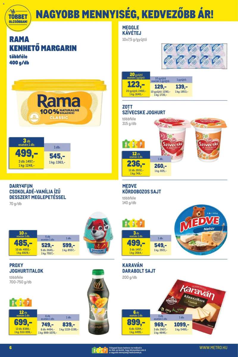 Metro Metro Élelmiszer és Szezonális katalógus 2026/05 6 oldal