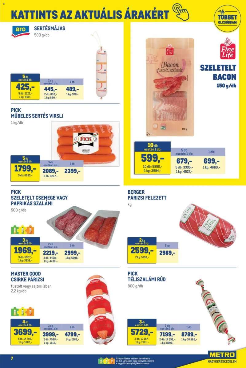 Metro Metro Élelmiszer és Szezonális katalógus 2026/05 7 oldal
