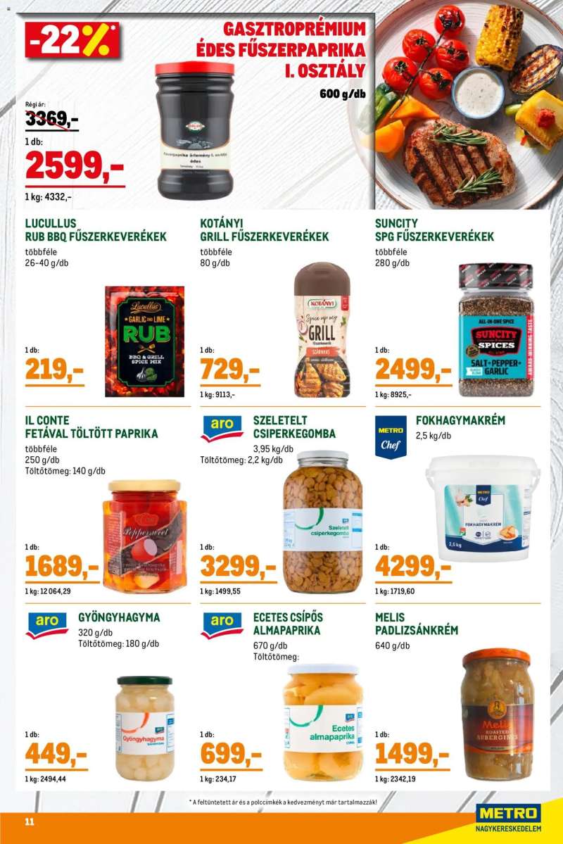 Metro Metro Grill katalógus 2026/05 11 oldal