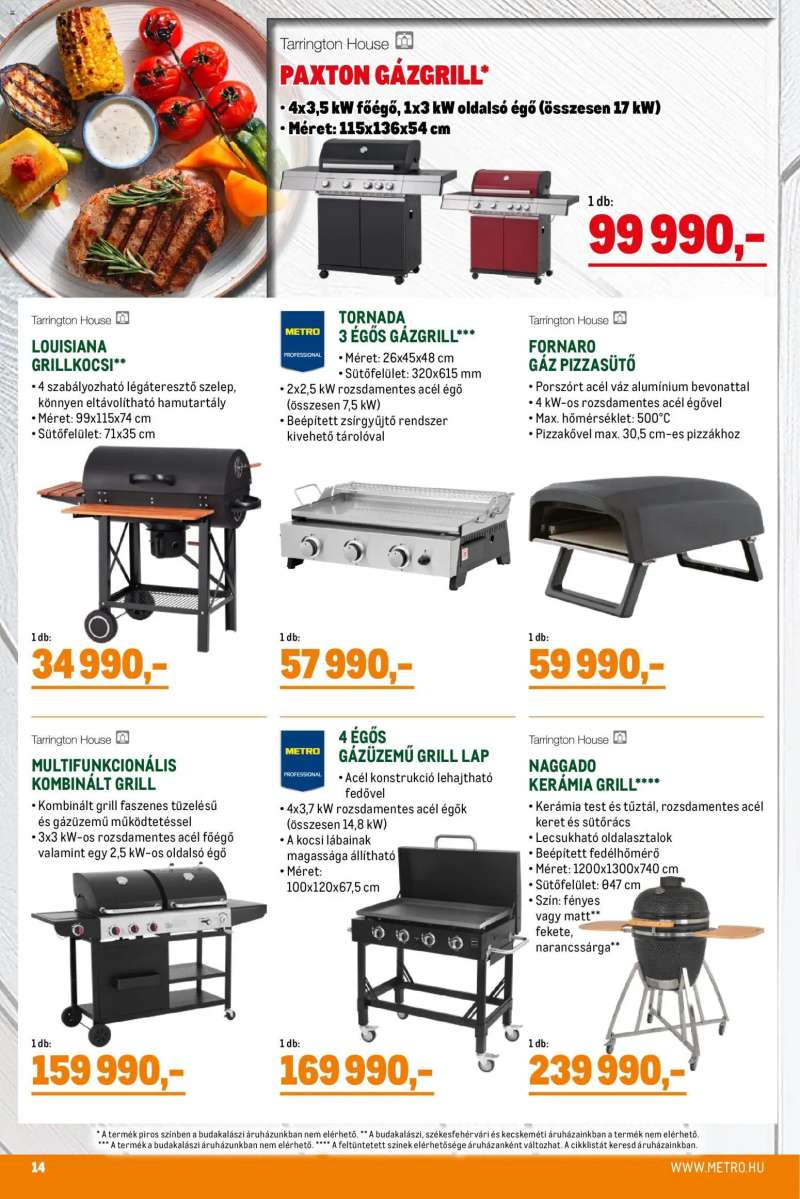 Metro Metro Grill katalógus 2026/05 14 oldal