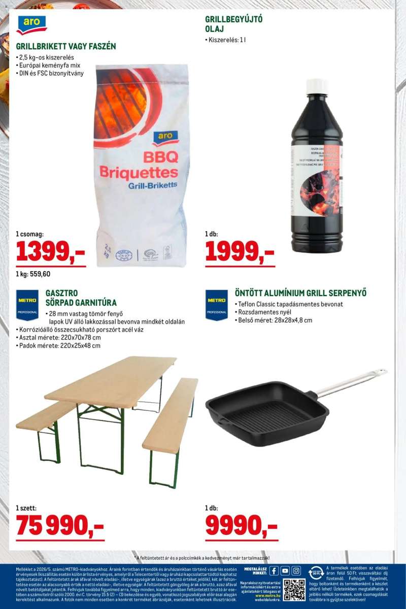 Metro Metro Grill katalógus 2026/05 20 oldal