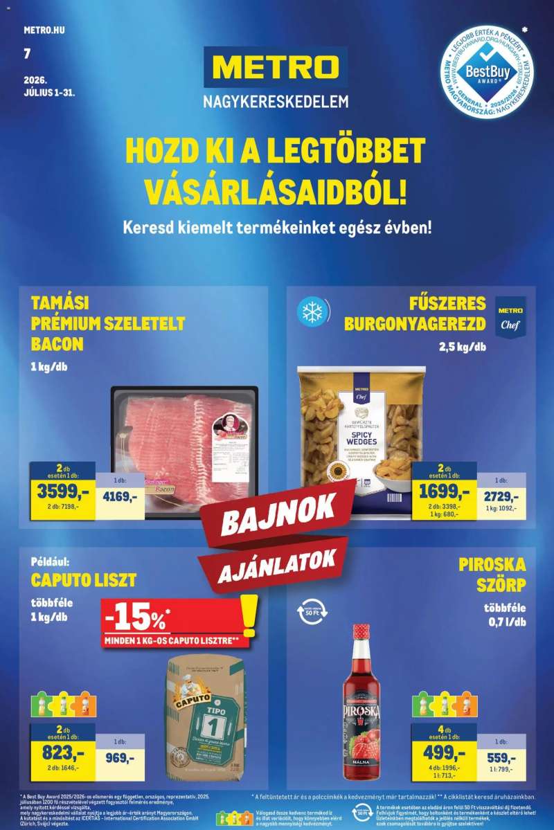 Metro Metro akciós újság 1 oldal