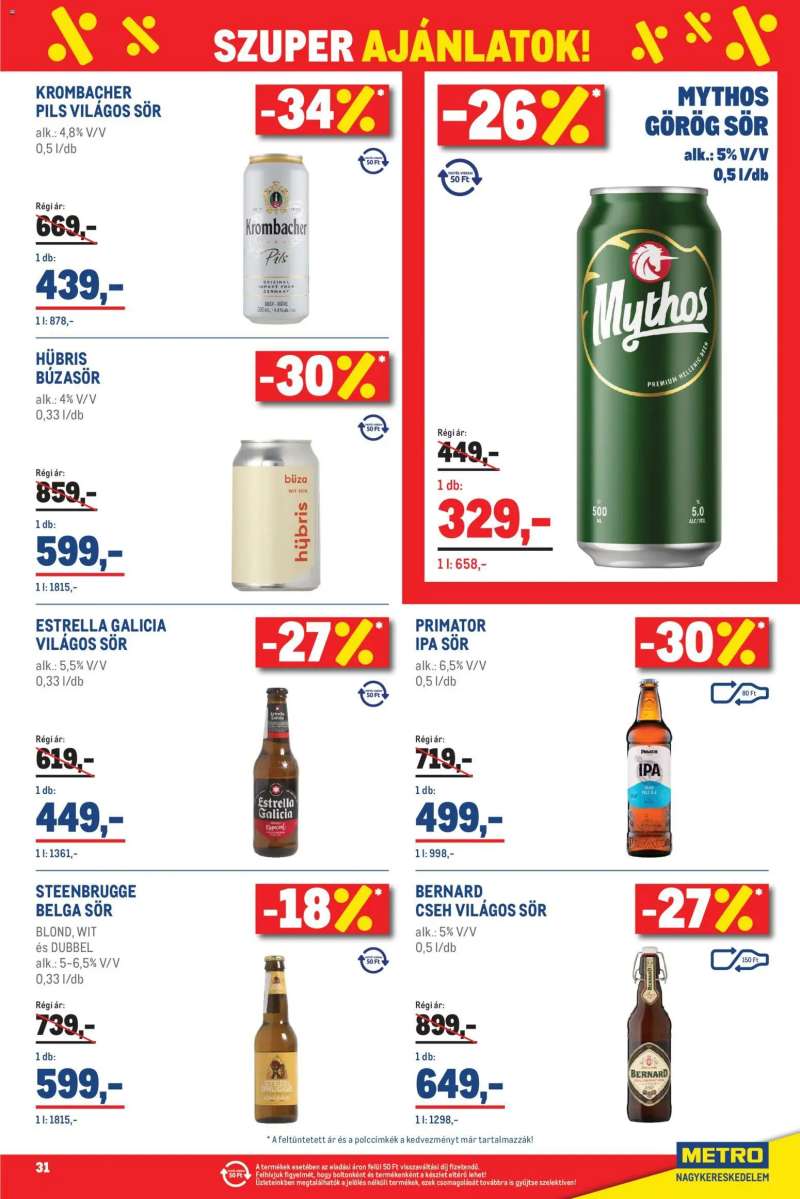 Metro Metro akciós újság 31 oldal