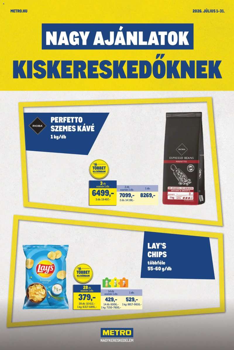 Metro Metro Nagy Ajánlatok Kiskereskedőknek 2026/07 1 oldal