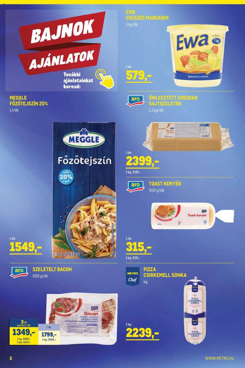 Metro Metro akciós újság 2 oldal