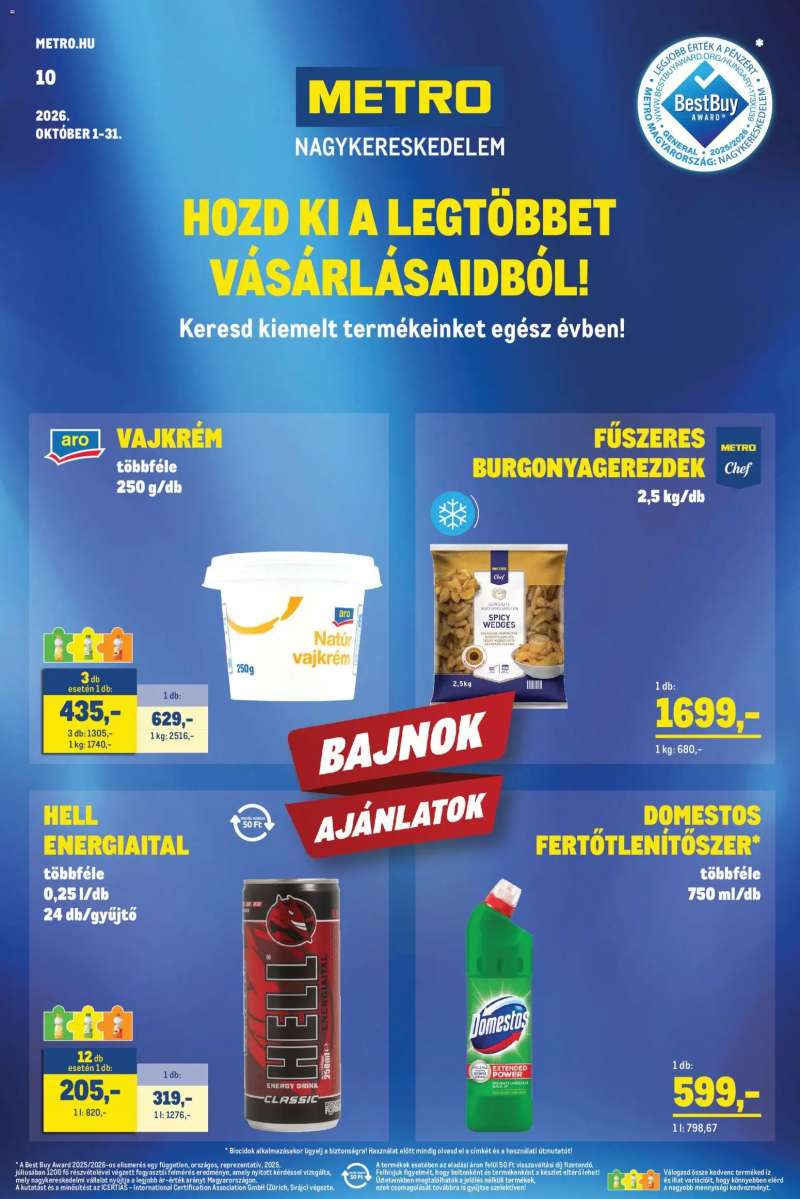 Metro Metro akciós újság 1 oldal