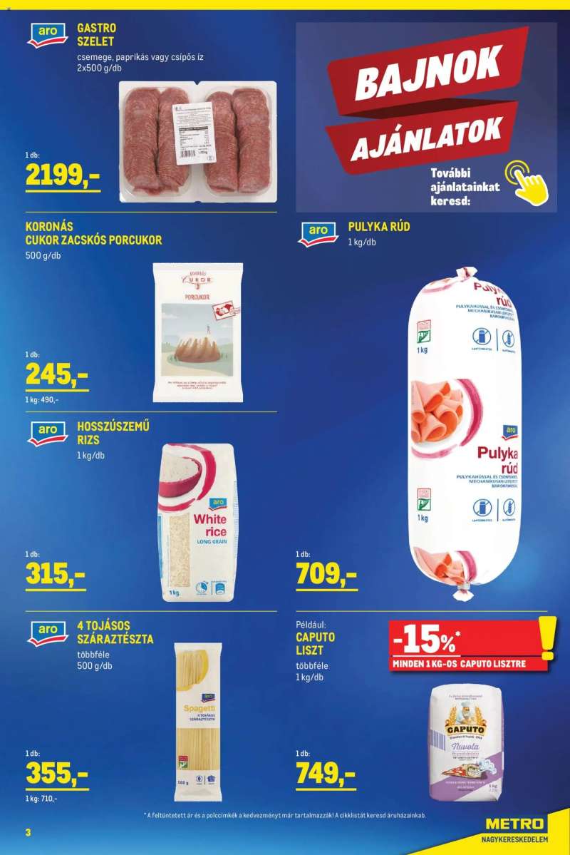 Metro Metro akciós újság 3 oldal