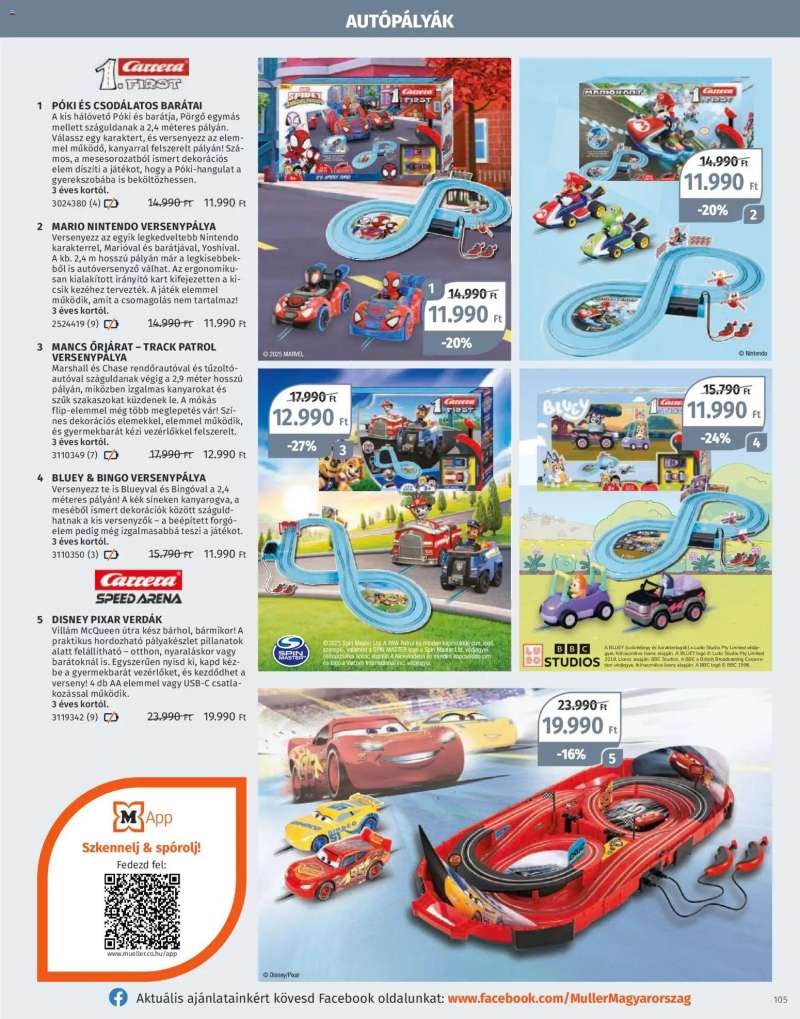 Müller Játékkatalógus 2025 105 oldal