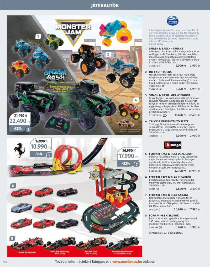 Müller Játékkatalógus 2025 106 oldal