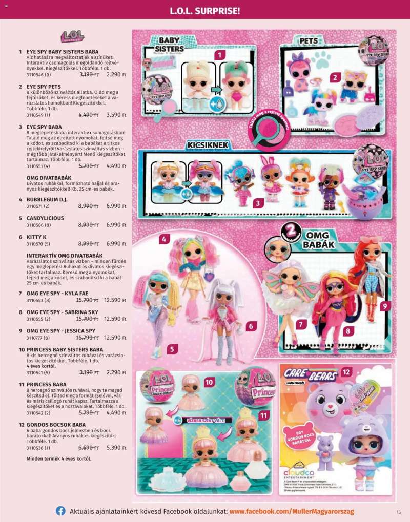 Müller Játékkatalógus 2025 13 oldal