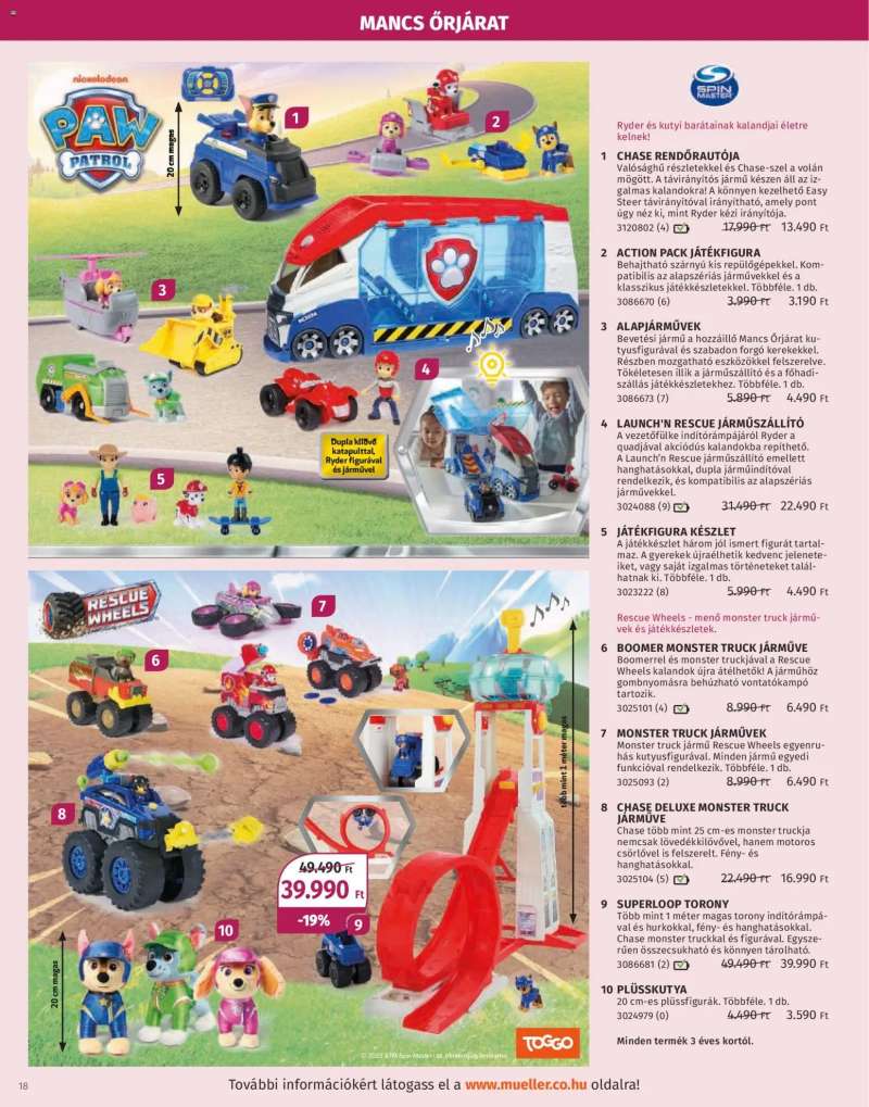 Müller Játékkatalógus 2025 18 oldal