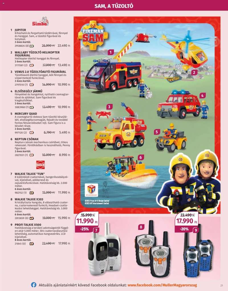 Müller Játékkatalógus 2025 21 oldal