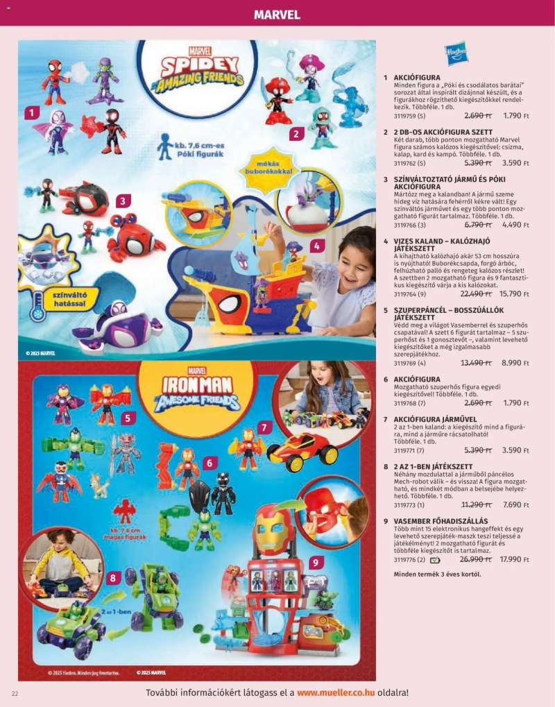 Müller Játékkatalógus 2025 22 oldal