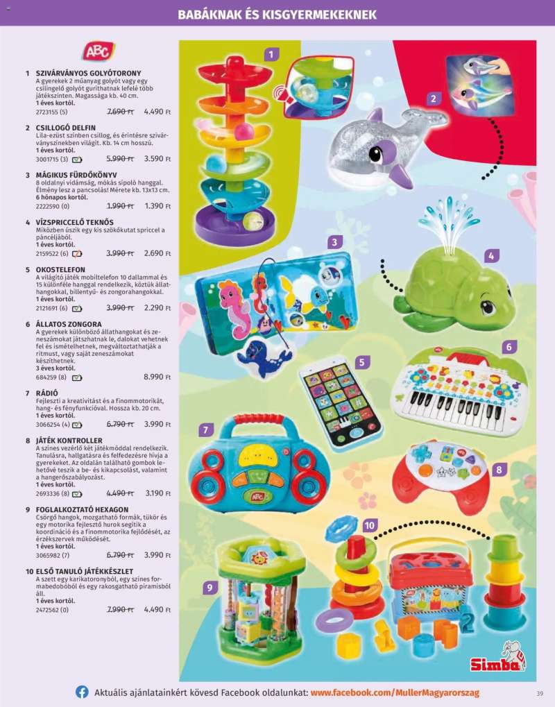 Müller Játékkatalógus 2025 39 oldal