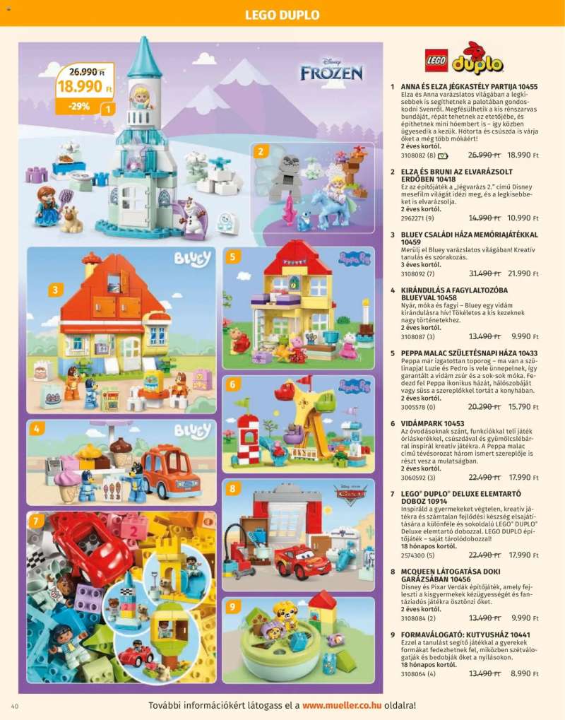 Müller Játékkatalógus 2025 40 oldal