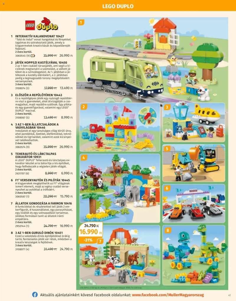 Müller Játékkatalógus 2025 41 oldal