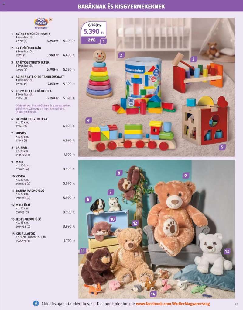 Müller Játékkatalógus 2025 43 oldal