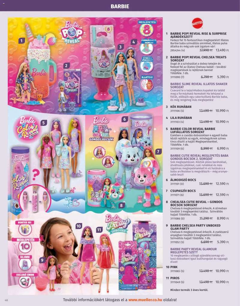 Müller Játékkatalógus 2025 48 oldal