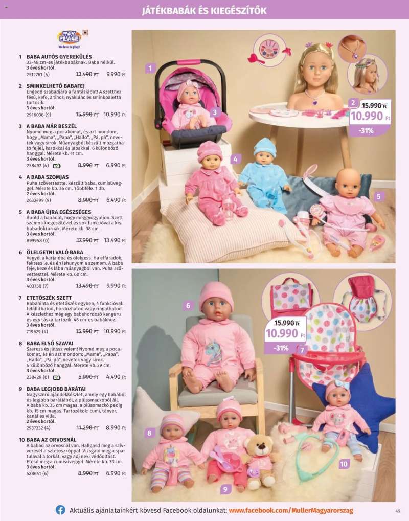 Müller Játékkatalógus 2025 49 oldal