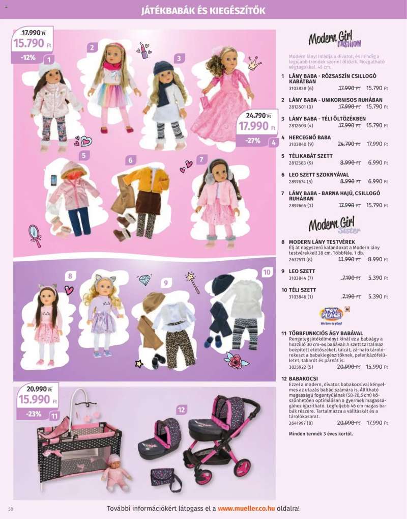 Müller Játékkatalógus 2025 50 oldal