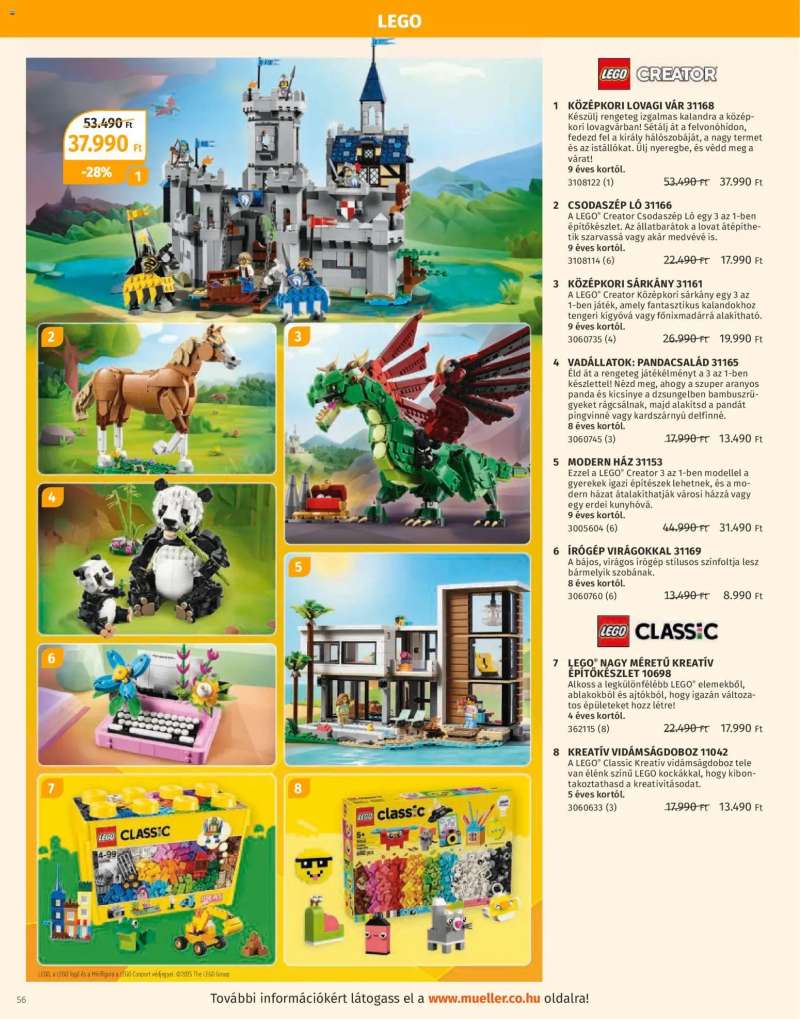 Müller Játékkatalógus 2025 56 oldal