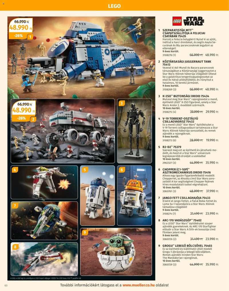 Müller Játékkatalógus 2025 60 oldal