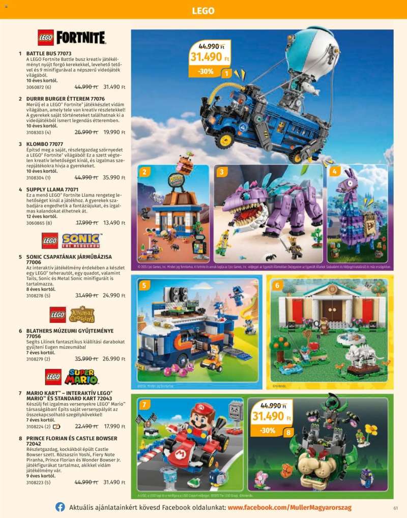 Müller Játékkatalógus 2025 61 oldal