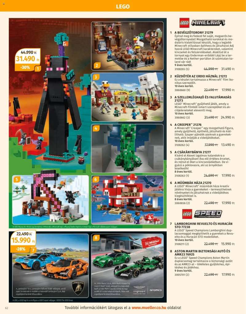 Müller Játékkatalógus 2025 62 oldal
