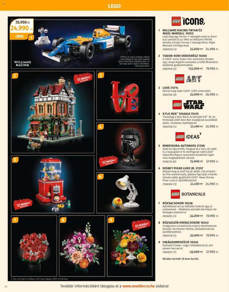 Müller Játékkatalógus 2025 64 oldal