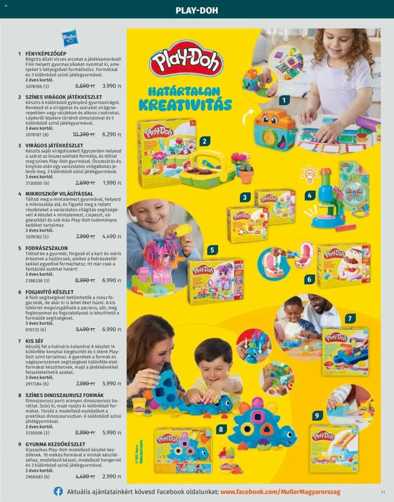 Müller Játékkatalógus 2025 71 oldal