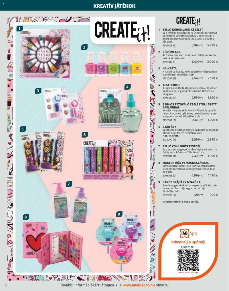 Müller Játékkatalógus 2025 72 oldal