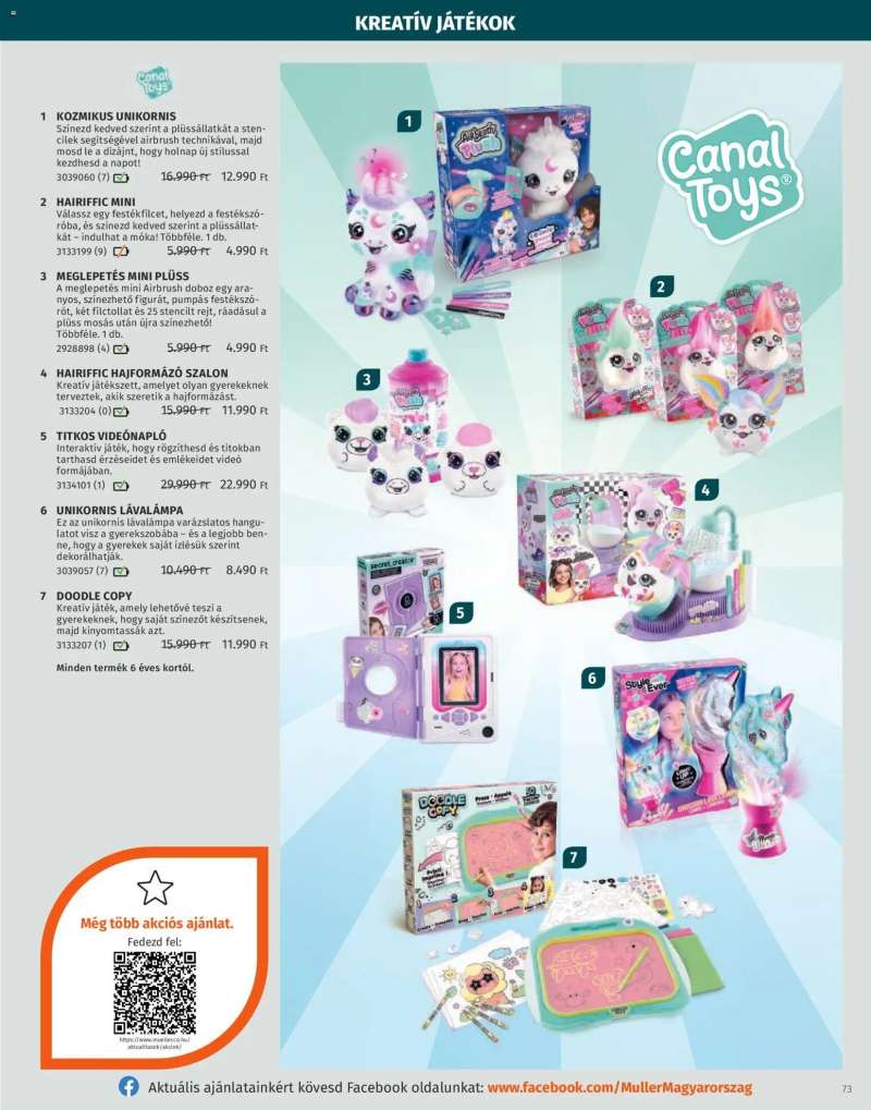 Müller Játékkatalógus 2025 73 oldal