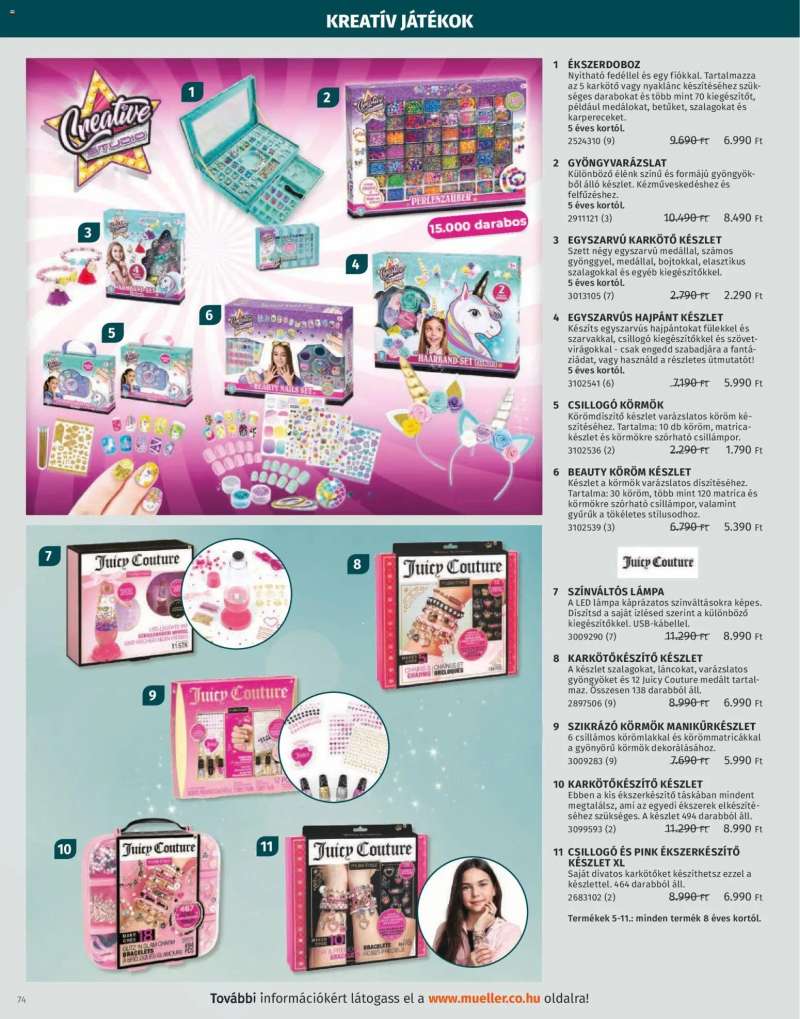 Müller Játékkatalógus 2025 74 oldal