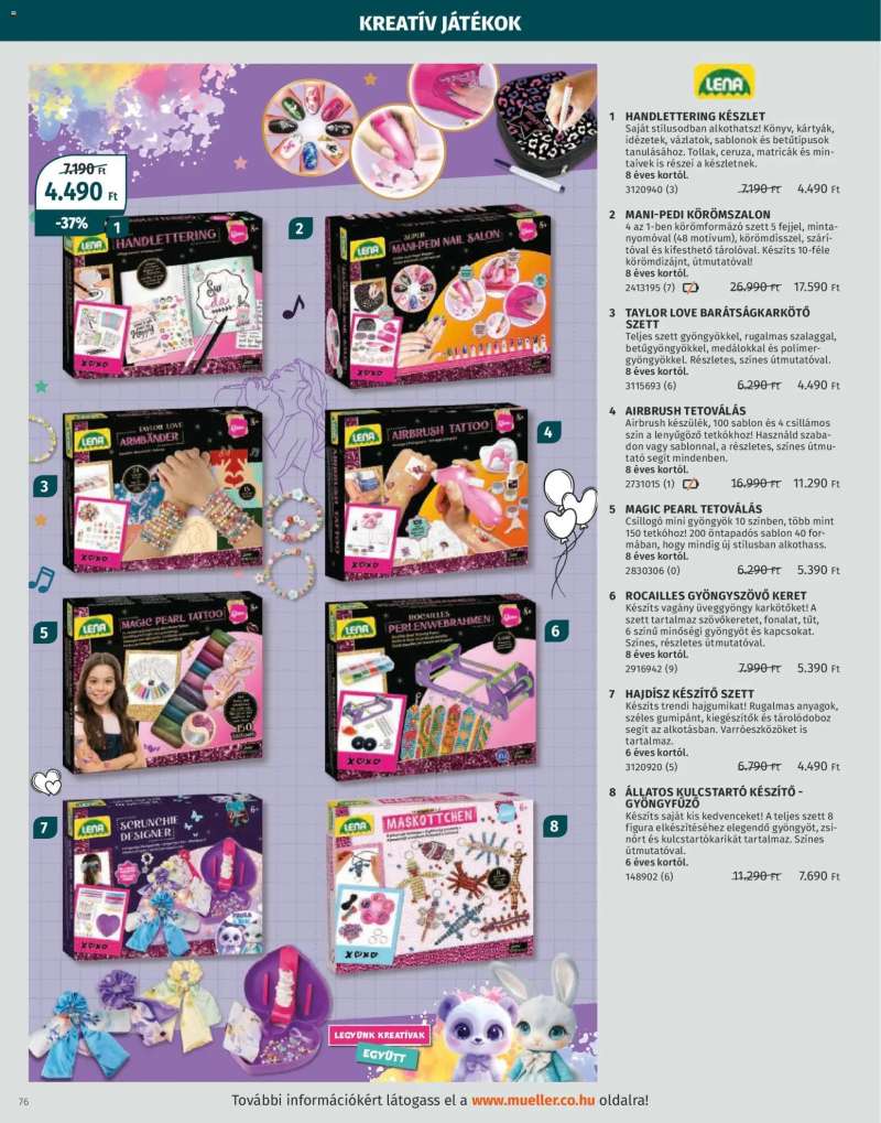 Müller Játékkatalógus 2025 76 oldal
