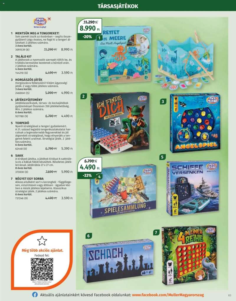 Müller Játékkatalógus 2025 83 oldal