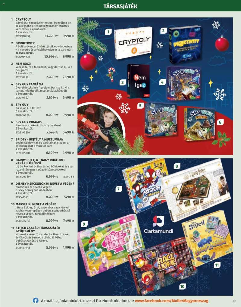 Müller Játékkatalógus 2025 85 oldal