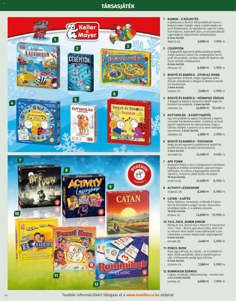 Müller Játékkatalógus 2025 86 oldal