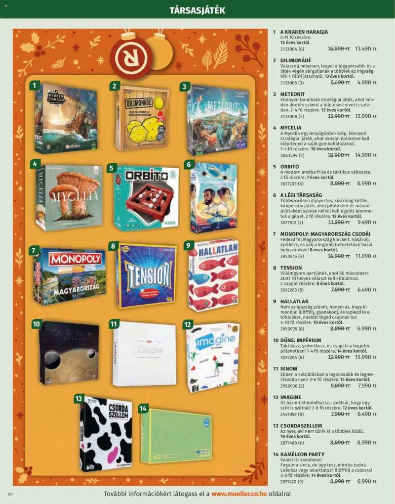 Müller Játékkatalógus 2025 90 oldal