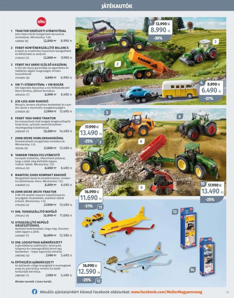 Müller Játékkatalógus 2025 97 oldal