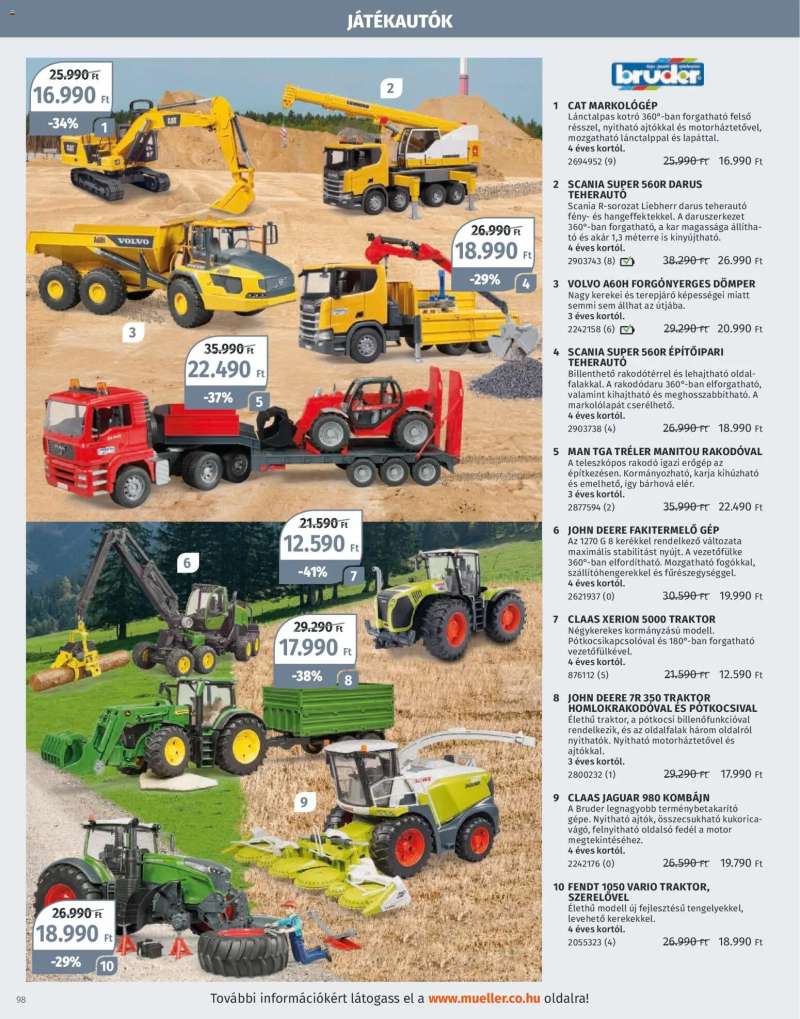 Müller Játékkatalógus 2025 98 oldal