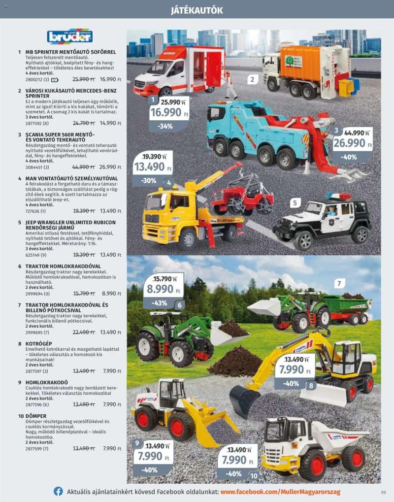 Müller Játékkatalógus 2025 99 oldal