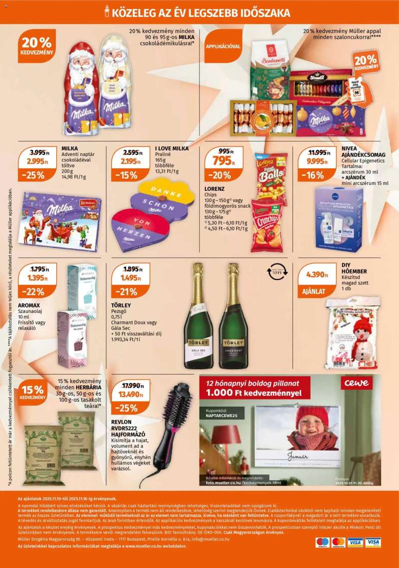 Müller Akciós újság Müller 12 oldal