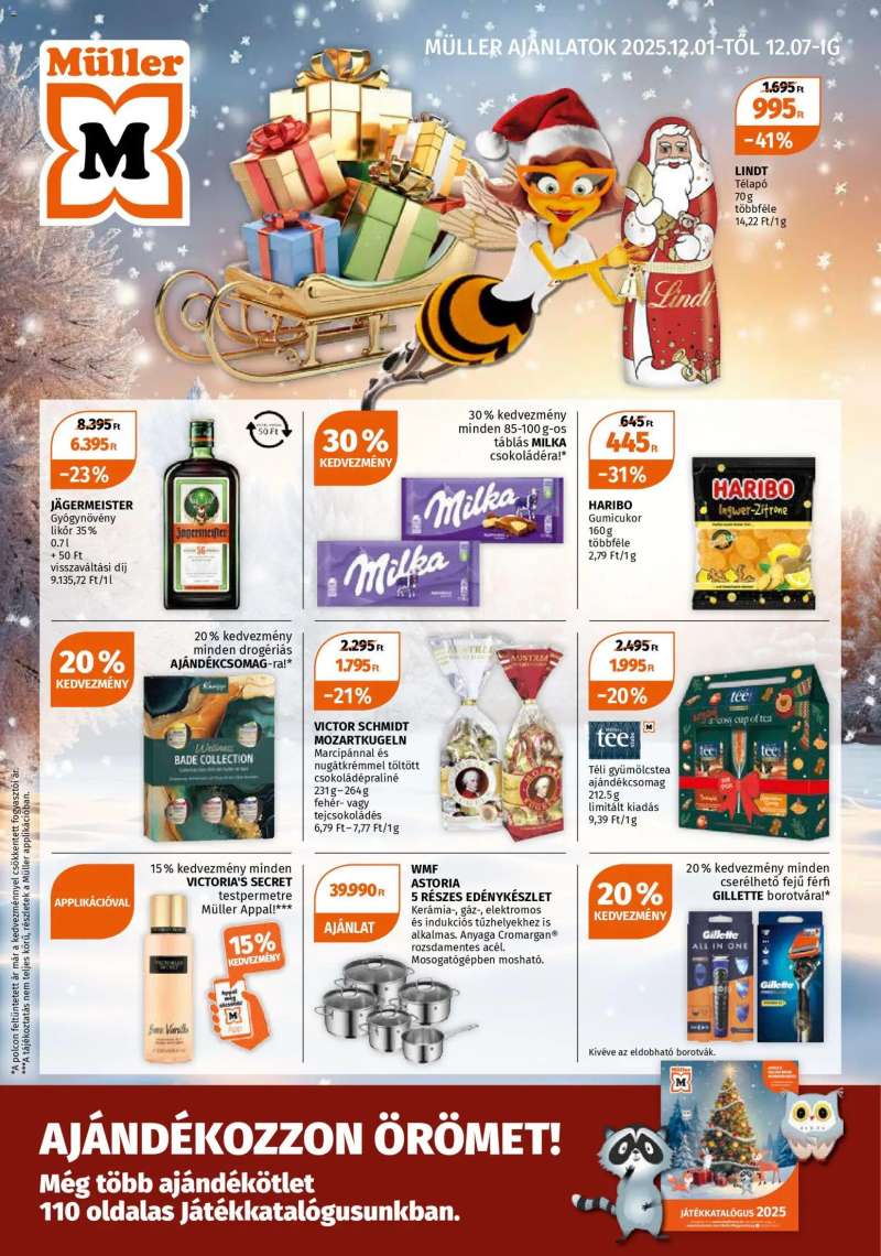 Müller Akciós újság Müller 1 oldal