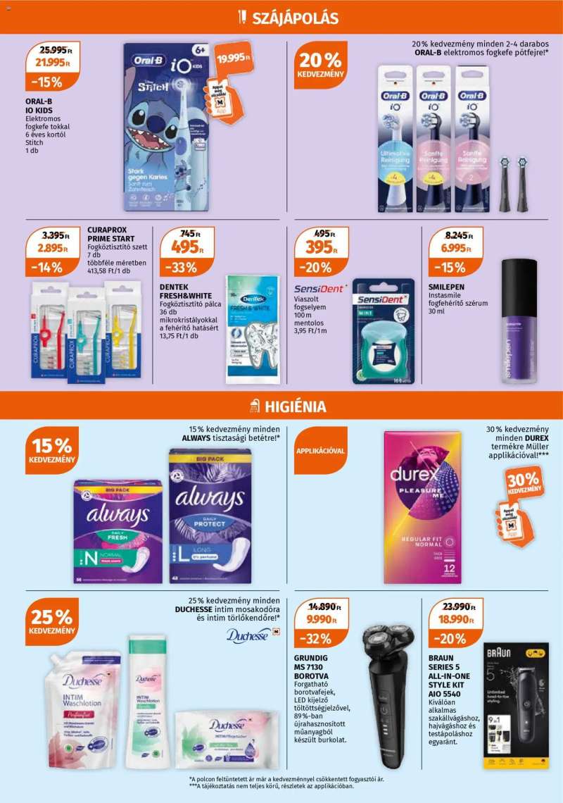 Müller Akciós újság Müller 6 oldal