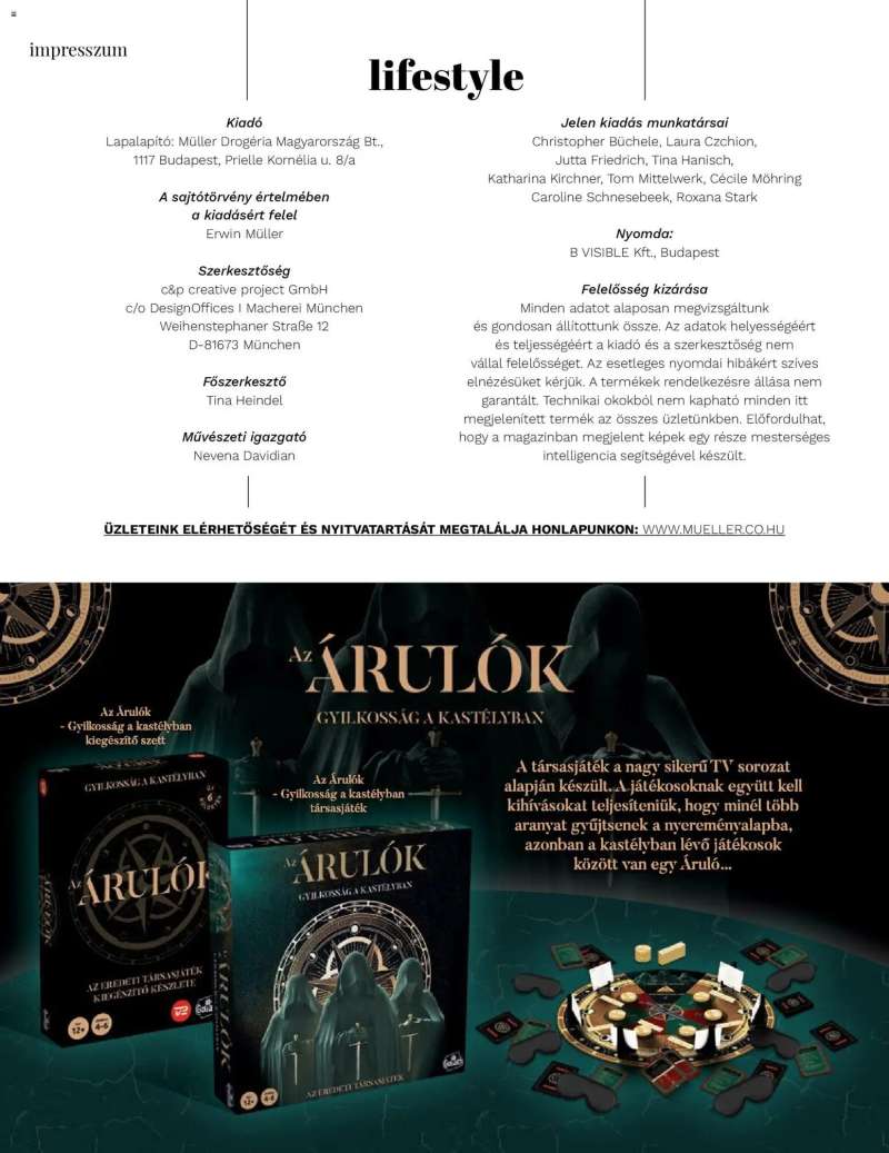 Müller Lifestyle magazin 50 oldal